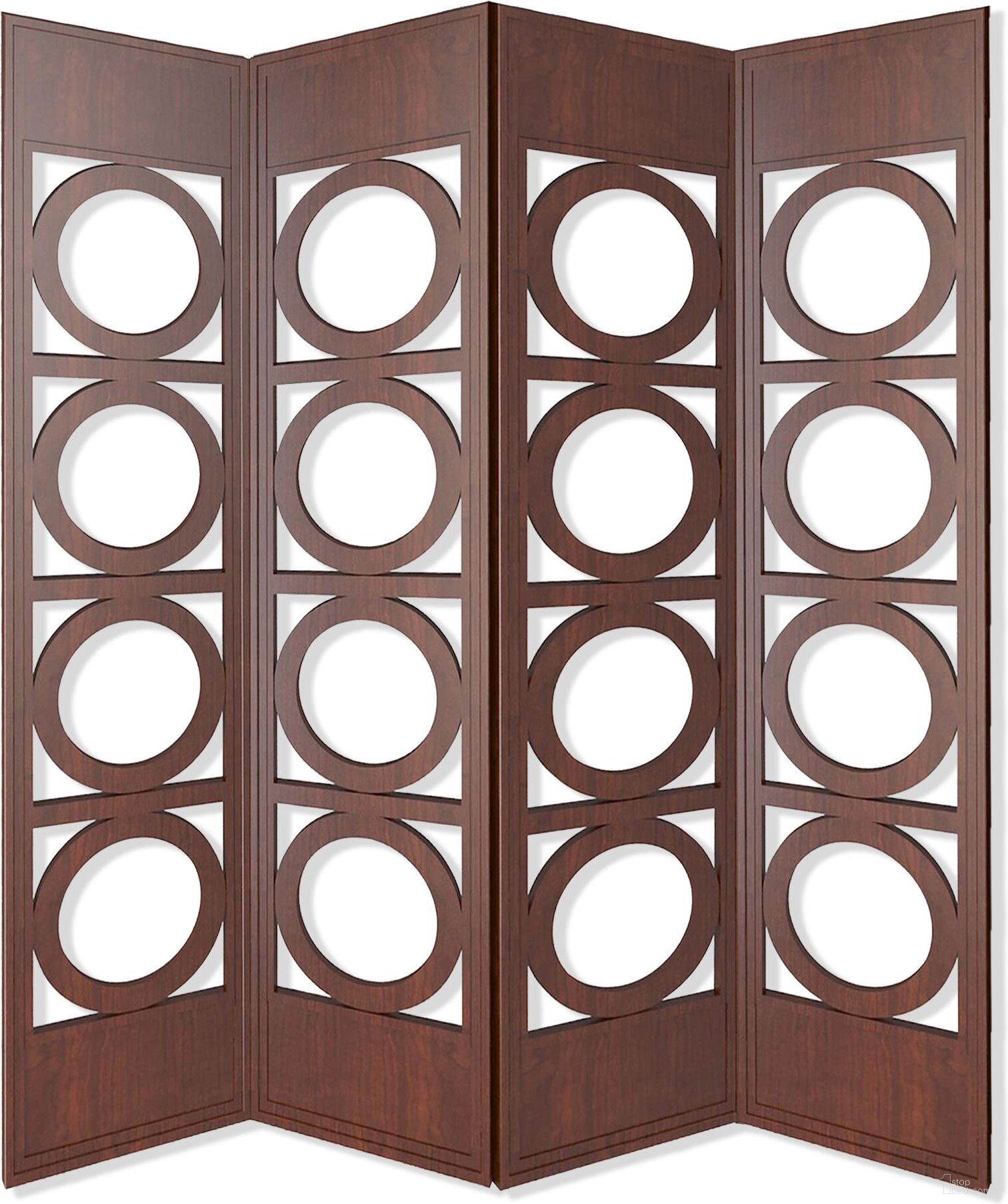 Homeroots Brown Panel Wood Screen