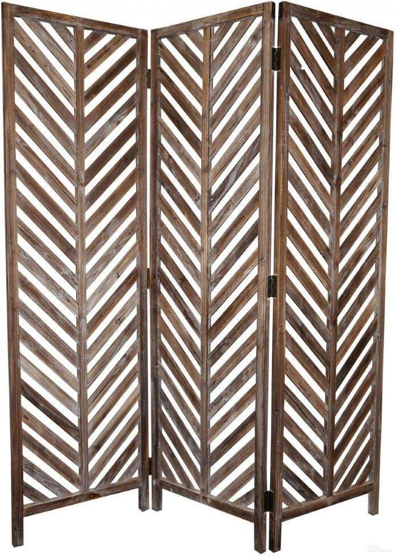 Homeroots Brown Wood Screen 274687