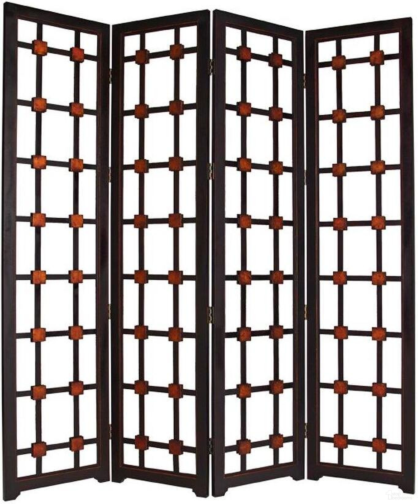 Homeroots Brown Woood Screen