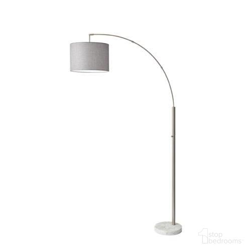 Homeroots Brushed Steel Metal Arc Lamp 372711