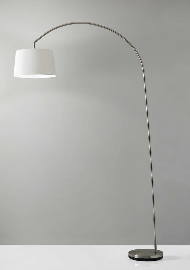 The appearance of Homeroots Brushed Steel Metal Arc Lamp 372739 designed by Homeroots in the modern / contemporary interior design. This silver piece of furniture was selected by 1StopBedrooms from to add a touch of cosiness and style into your home. Sku: 372739. Material: Metal.
