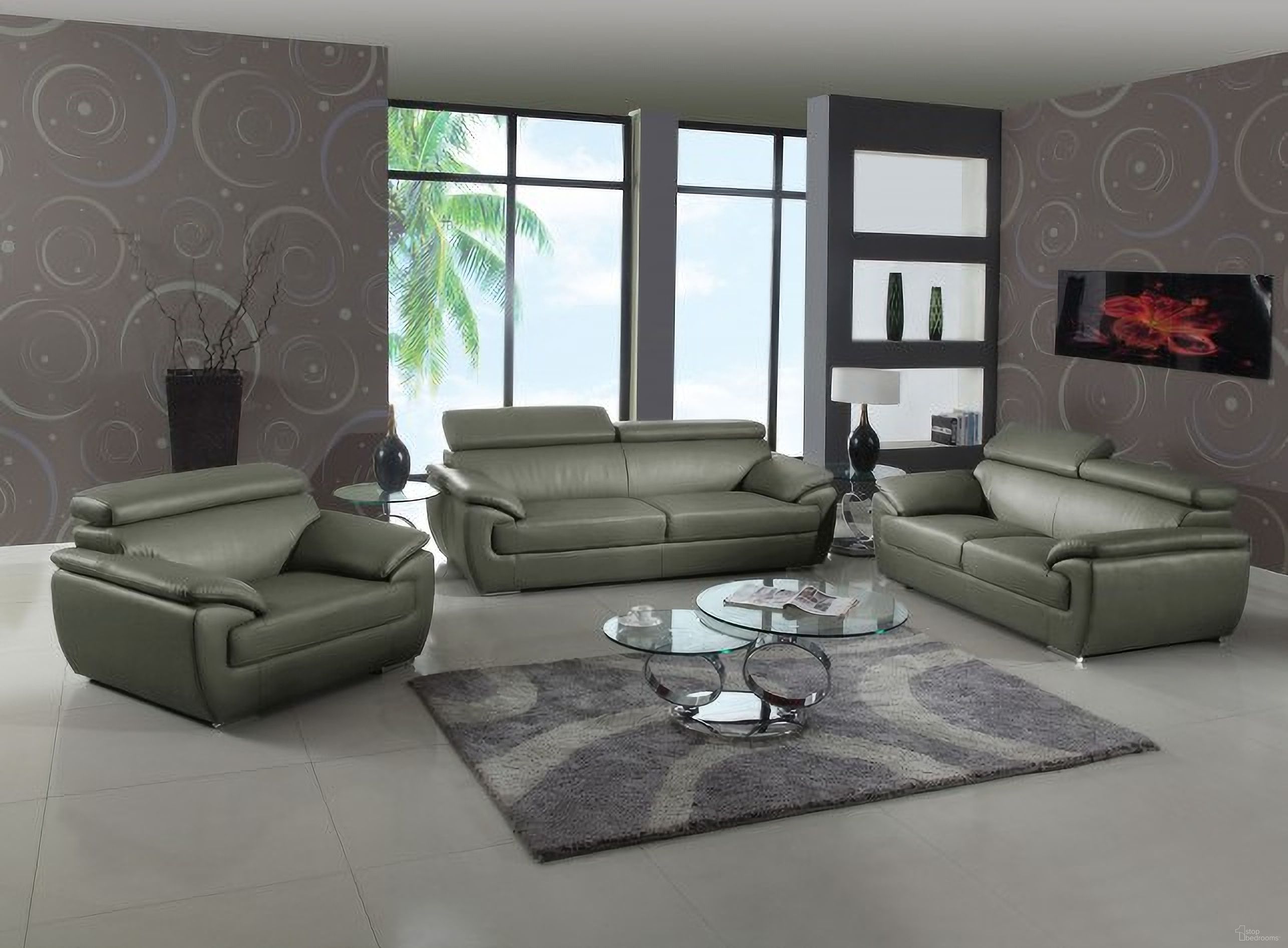 The appearance of Homeroots Captivating Grey Leather Sofa designed by Homeroots in the modern / contemporary interior design. This gray piece of furniture was selected by 1StopBedrooms from to add a touch of cosiness and style into your home. Sku: 329527. Material: Leather.