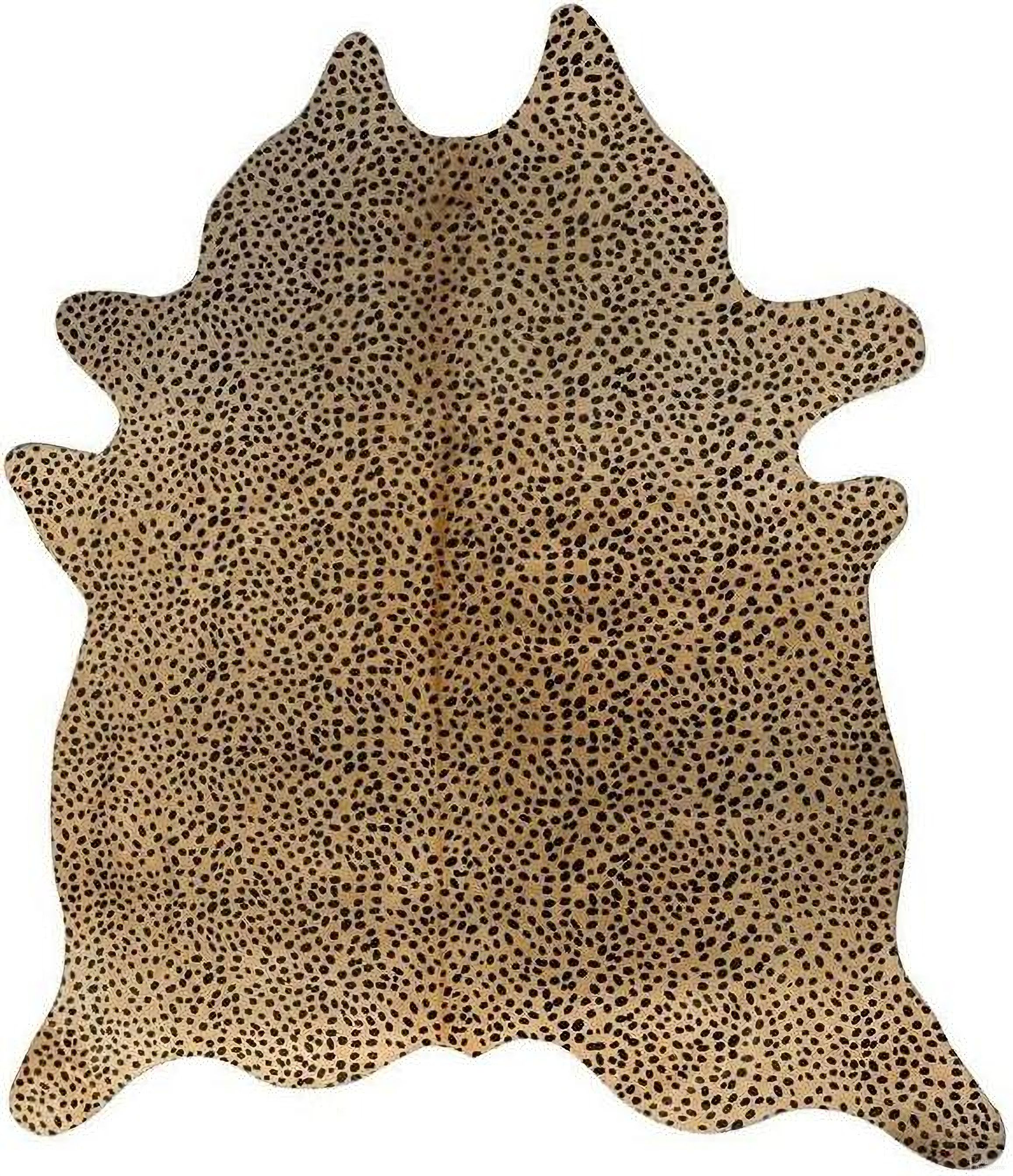 Homeroots Cheetah Cowhide Rug
