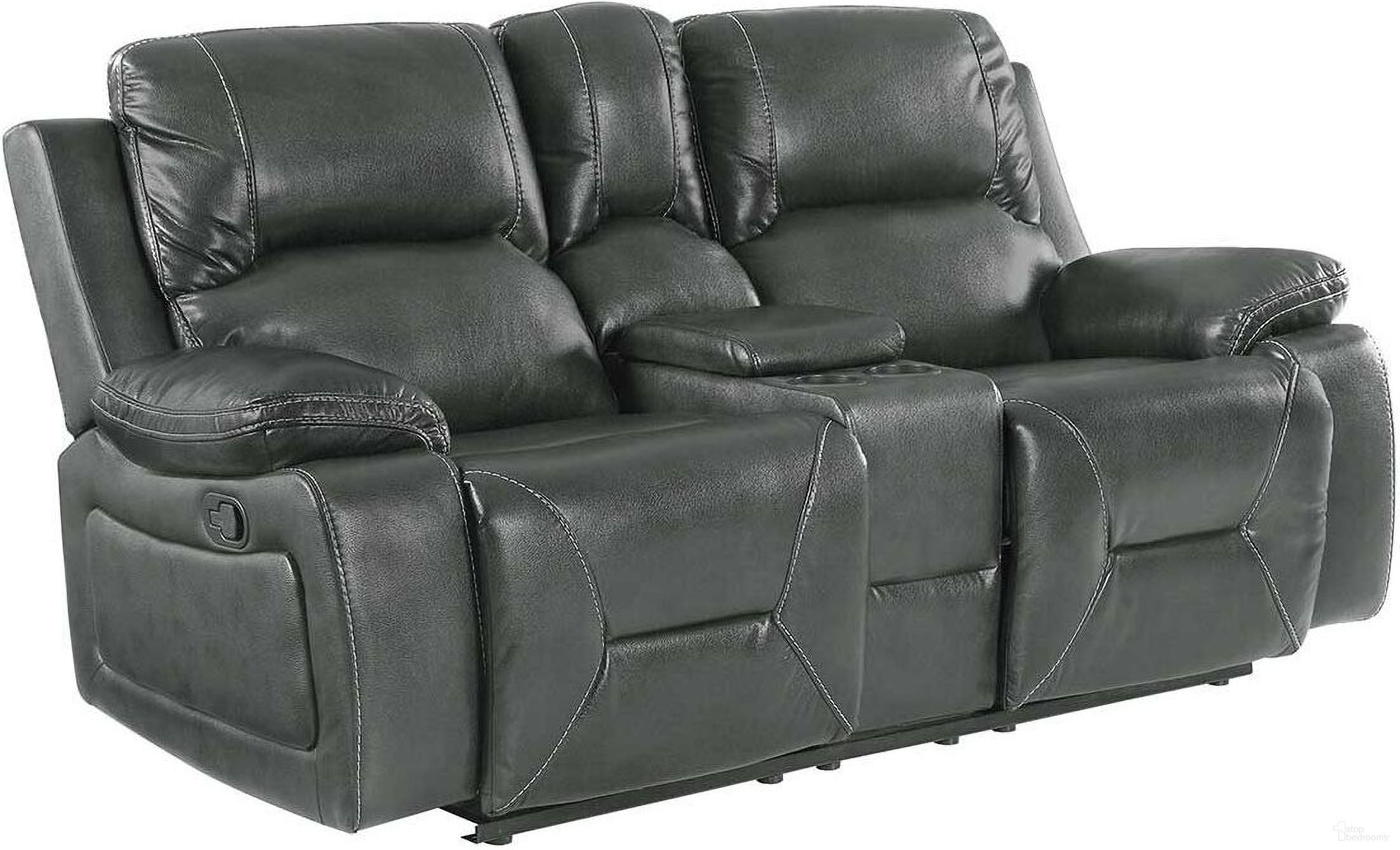 The appearance of Homeroots Classy Grey Leather Loveseat designed by Homeroots in the modern / contemporary interior design. This gray piece of furniture was selected by 1StopBedrooms from to add a touch of cosiness and style into your home. Sku: 329444. Material: Leather.