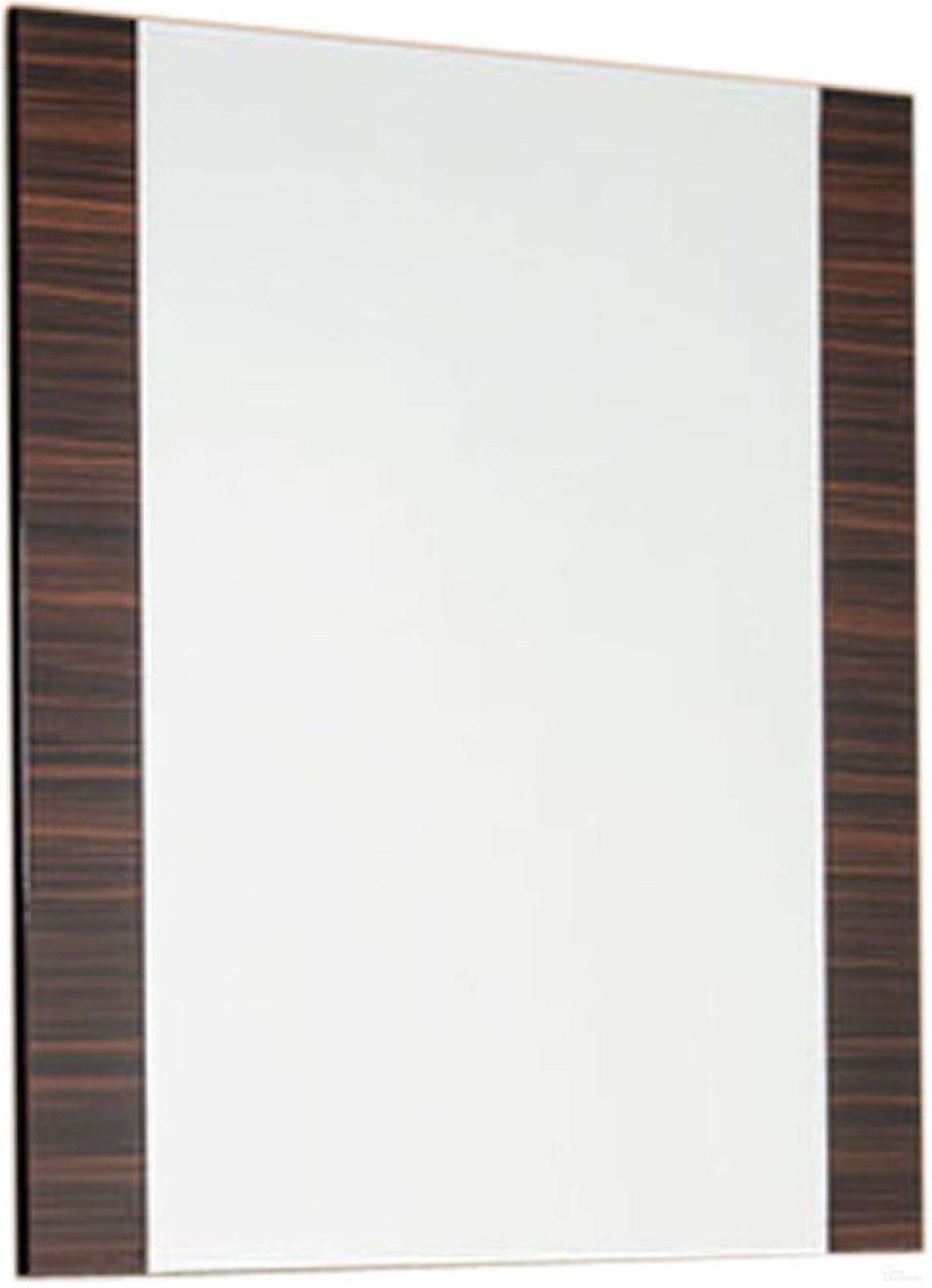 The appearance of Homeroots Ebony Mdf Glass And Veneer Mirror designed by Homeroots in the coastal interior design. This ebony piece of furniture  was selected by 1StopBedrooms from  to add a touch of cosiness and style into your home. Sku: 282616. Material: MDF.
