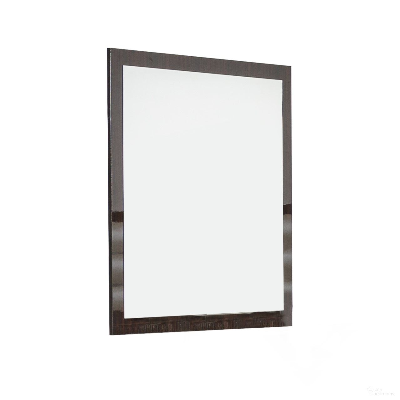 Homeroots Ebony Mdf Veneer And Glass Mirror 282659