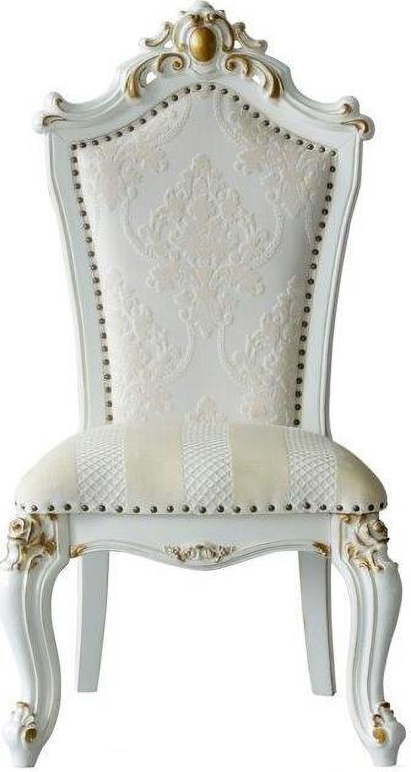 The appearance of Homeroots Fabric Pu Antique Pearl Wood Poly Resin Upholstered Side Chair (Set 2) designed by Homeroots in the traditional interior design. This beige piece of furniture  was selected by 1StopBedrooms from  to add a touch of cosiness and style into your home. Sku: 347322. Material: Wood. Chair Type: Side Chair.