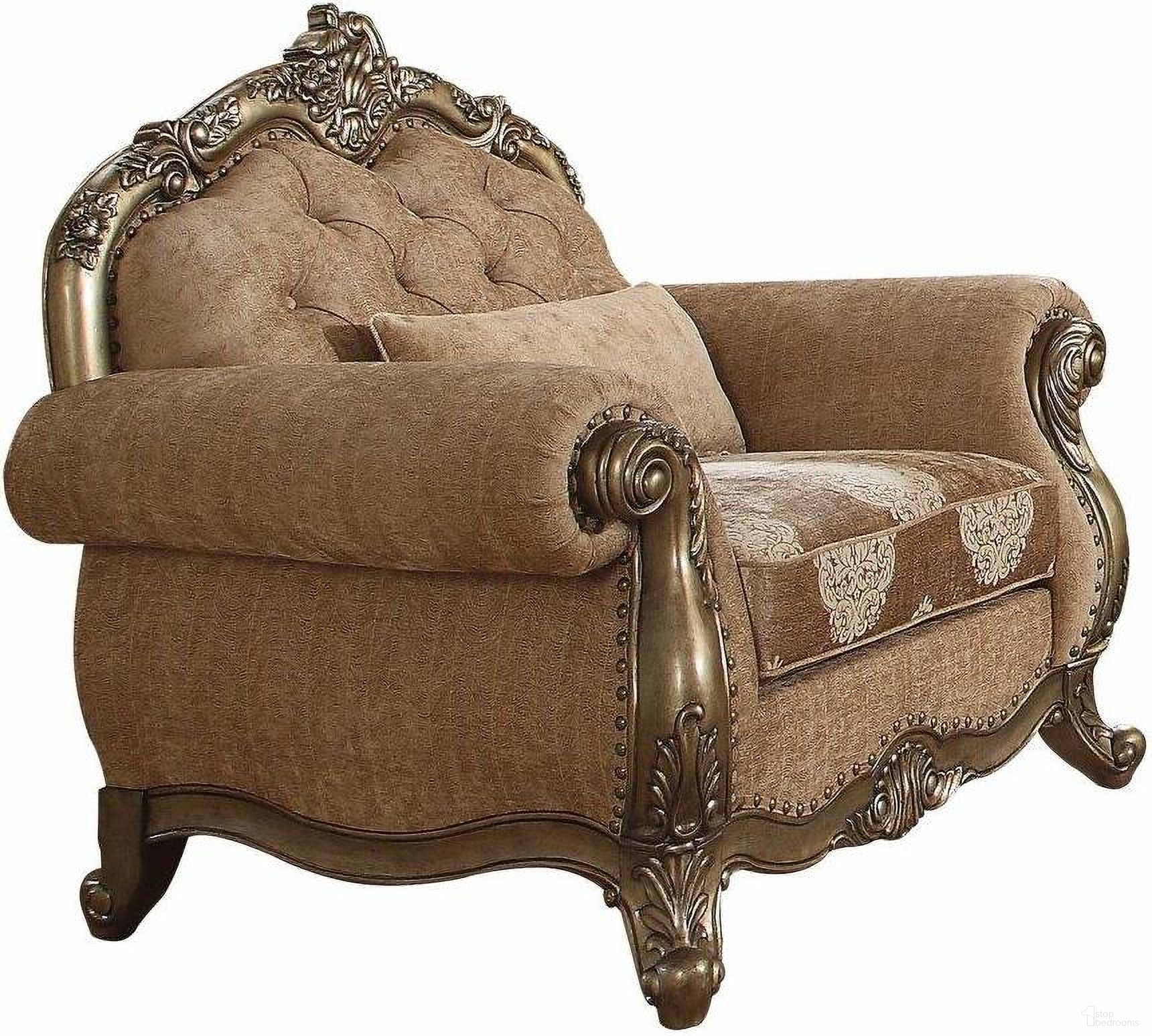 The appearance of Homeroots Fabric Vintage Oak Upholstery Poly Resin Chair With 1 Pillow designed by Homeroots in the rustic / southwestern interior design. This vintage oak piece of furniture was selected by 1StopBedrooms from to add a touch of cosiness and style into your home. Sku: 347291. Material: Porcelain.