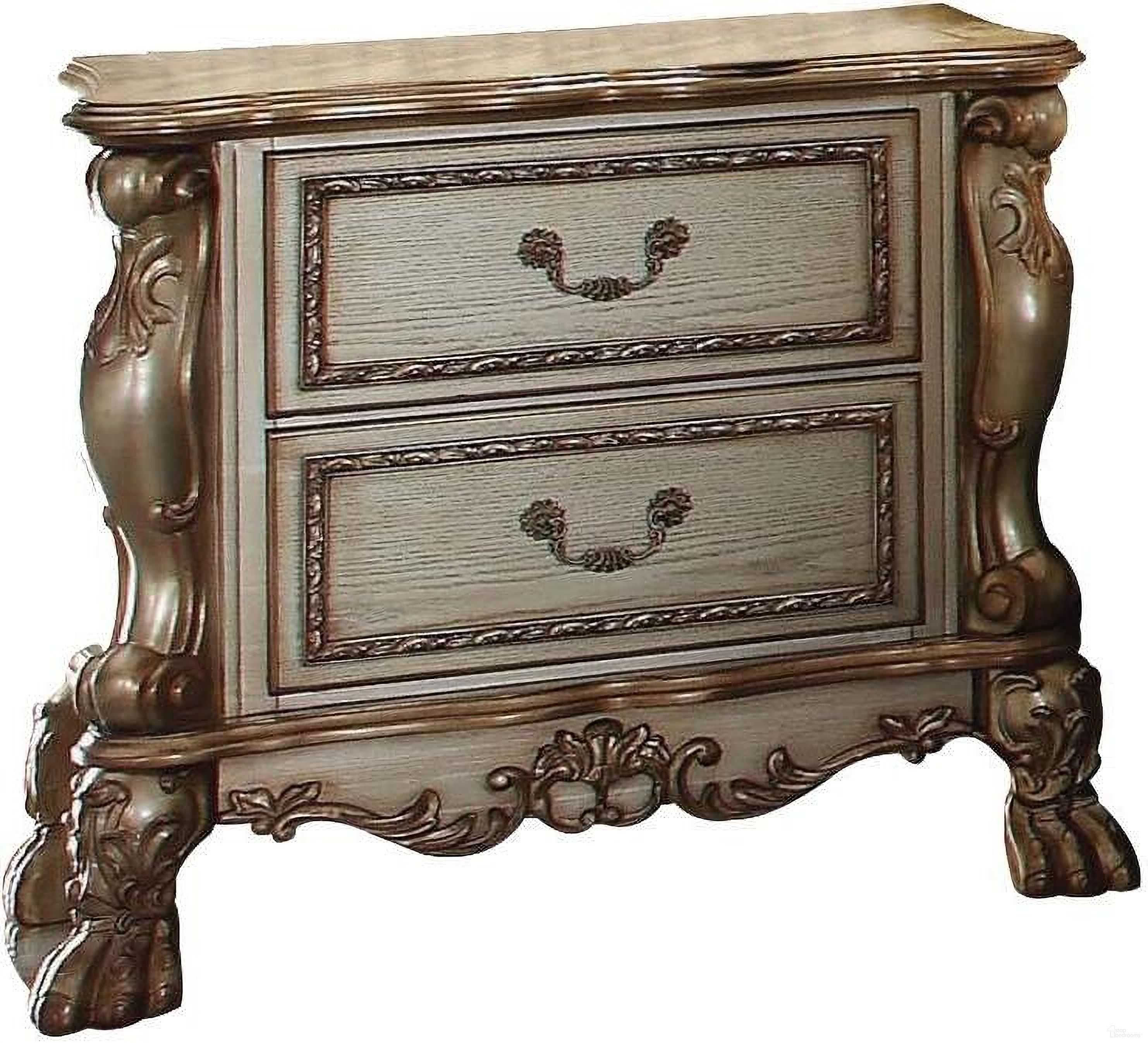 The appearance of Homeroots Gold Patina Bone Wood Poly Resin Nightstand designed by Homeroots in the traditional interior design. This antique gold piece of furniture was selected by 1StopBedrooms from to add a touch of cosiness and style into your home. Sku: 347056. Material: Wood.