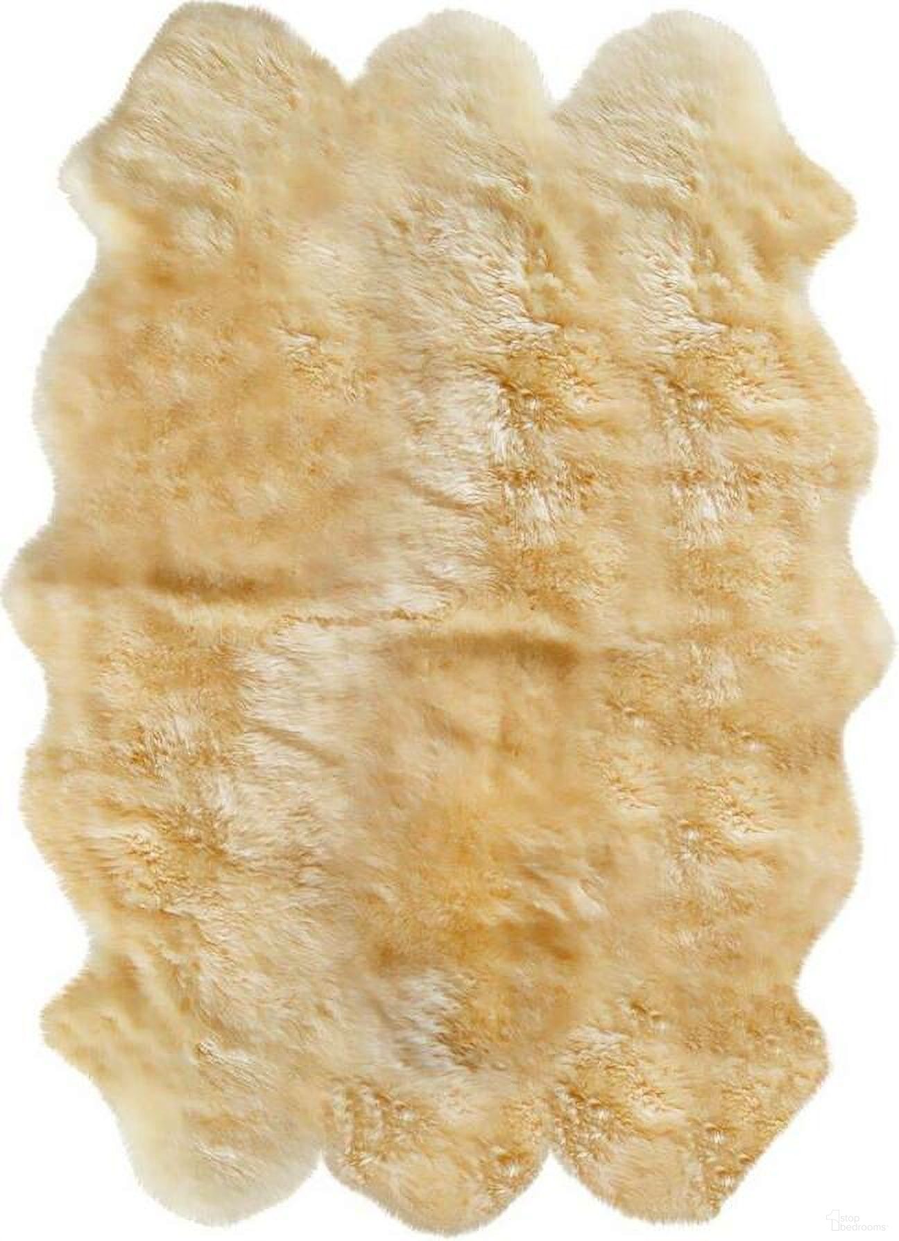 The appearance of Homeroots Gold Sheepskin Area Rug designed by Homeroots in the traditional interior design. This gold piece of furniture was selected by 1StopBedrooms from to add a touch of cosiness and style into your home. Sku: 316901. Material: Microsuede.