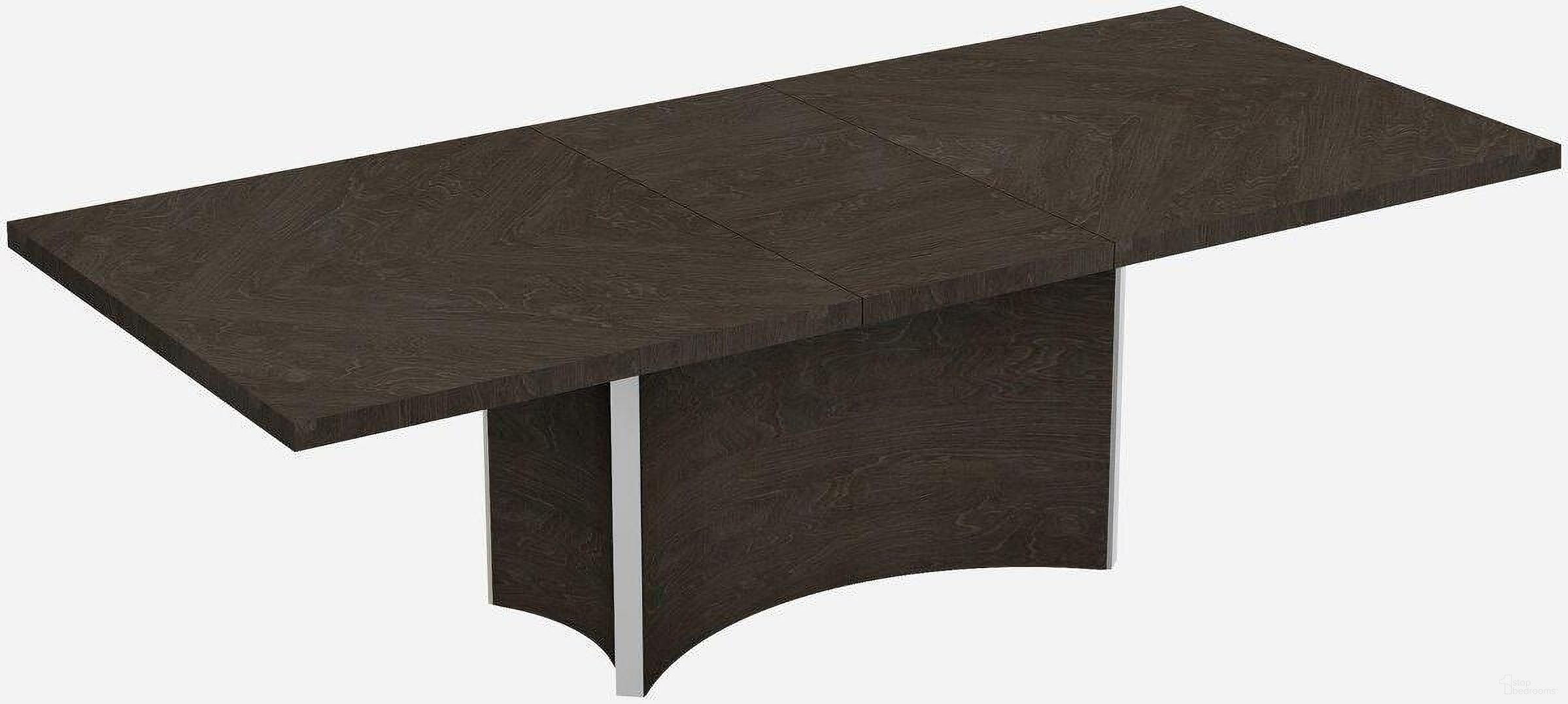 The appearance of Homeroots Gray Dining Table 366367 designed by Homeroots in the modern / contemporary interior design. This gray piece of furniture  was selected by 1StopBedrooms from  to add a touch of cosiness and style into your home. Sku: 366367. Table Base Style: Pedestal. Material: Wood. Table Top Shape: Rectangular. Size: 4" x 99".