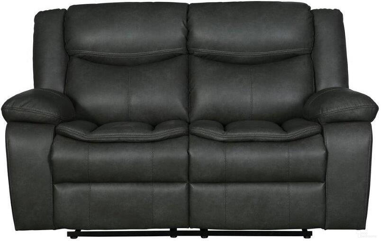 The appearance of Homeroots Gray Loveseat designed by Homeroots in the modern / contemporary interior design. This gray piece of furniture was selected by 1StopBedrooms from to add a touch of cosiness and style into your home. Sku: 366300. Material: Leather.