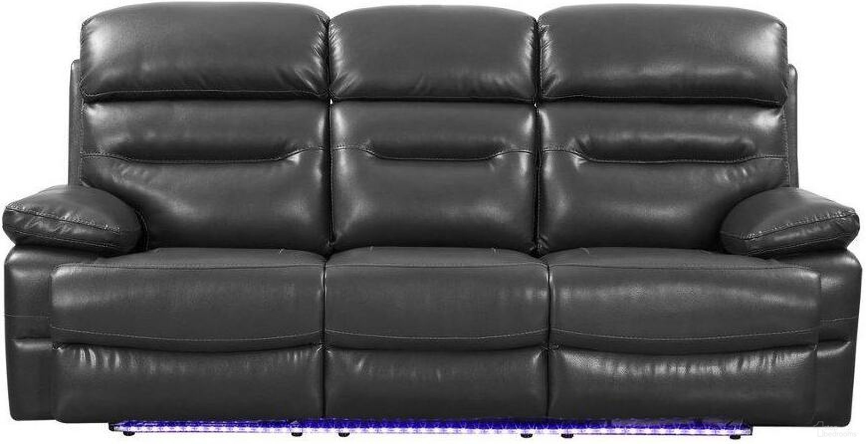 The appearance of Homeroots Gray Power Reclining Sofa designed by Homeroots in the modern / contemporary interior design. This gray piece of furniture was selected by 1StopBedrooms from to add a touch of cosiness and style into your home. Sku: 366316. Material: Leather.