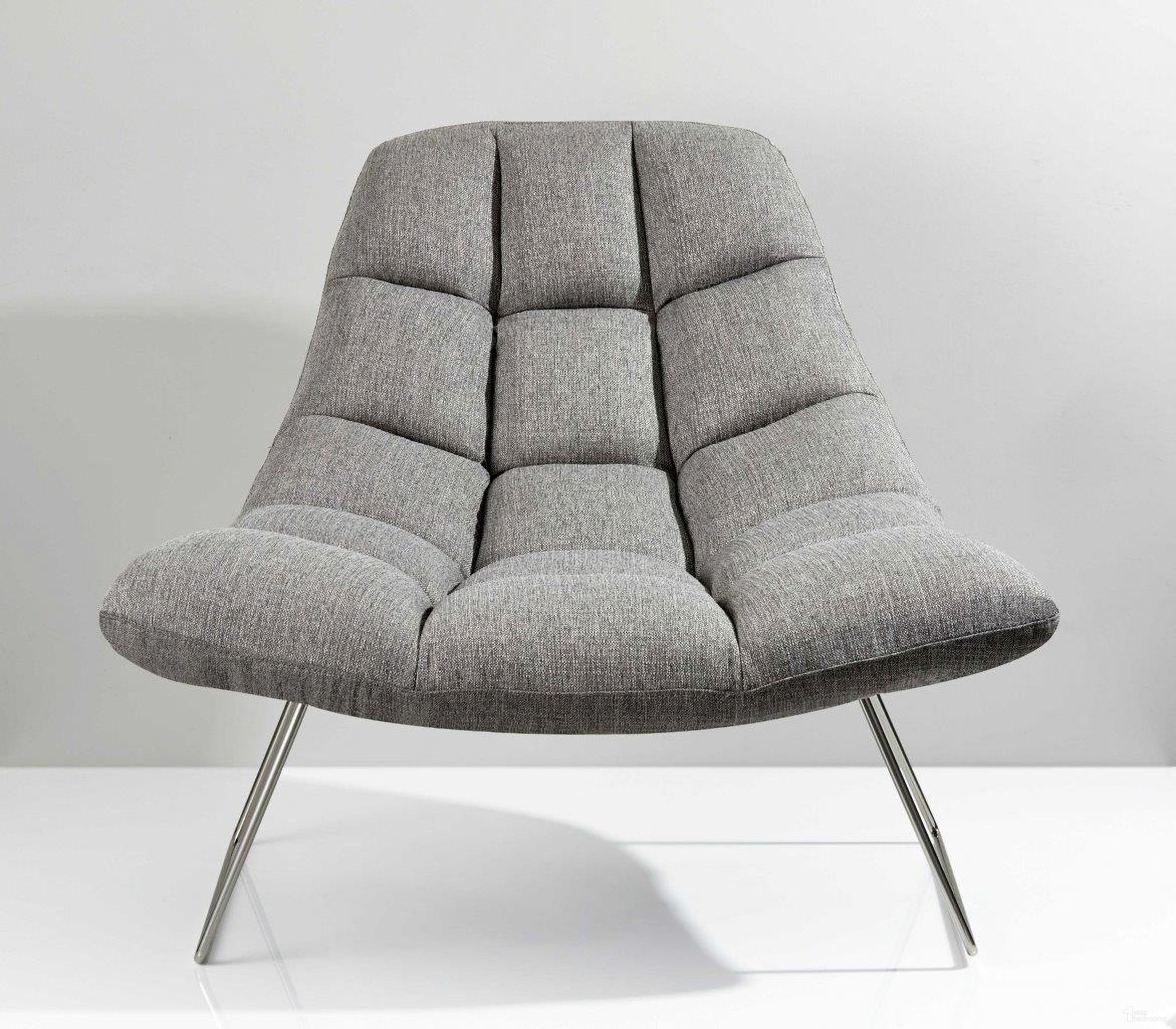 The appearance of Homeroots Grey Brushed Steel Chair 372931 designed by Homeroots in the modern / contemporary interior design. This grey piece of furniture was selected by 1StopBedrooms from to add a touch of cosiness and style into your home. Sku: 372931. Material: Steel.