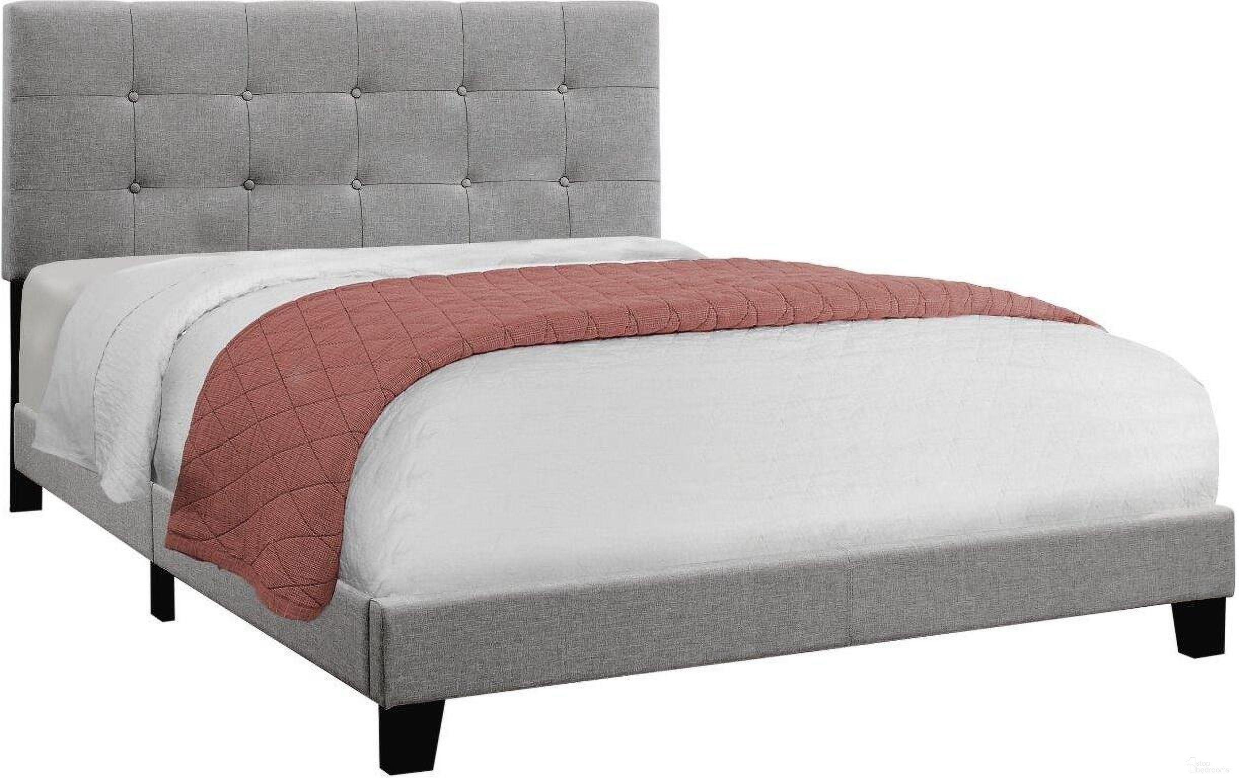 The appearance of Homeroots Grey Linen Queen Size Bed 333285 designed by Homeroots in the modern / contemporary interior design. This grey piece of furniture was selected by 1StopBedrooms from to add a touch of cosiness and style into your home. Sku: 333285. Bed Type: Panel Bed. Bed Size: Queen. Material: MDF.