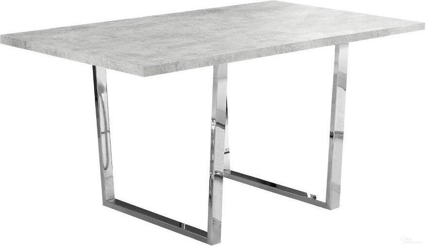 Homeroots Grey Particle Board Metal Dining Table 332624
