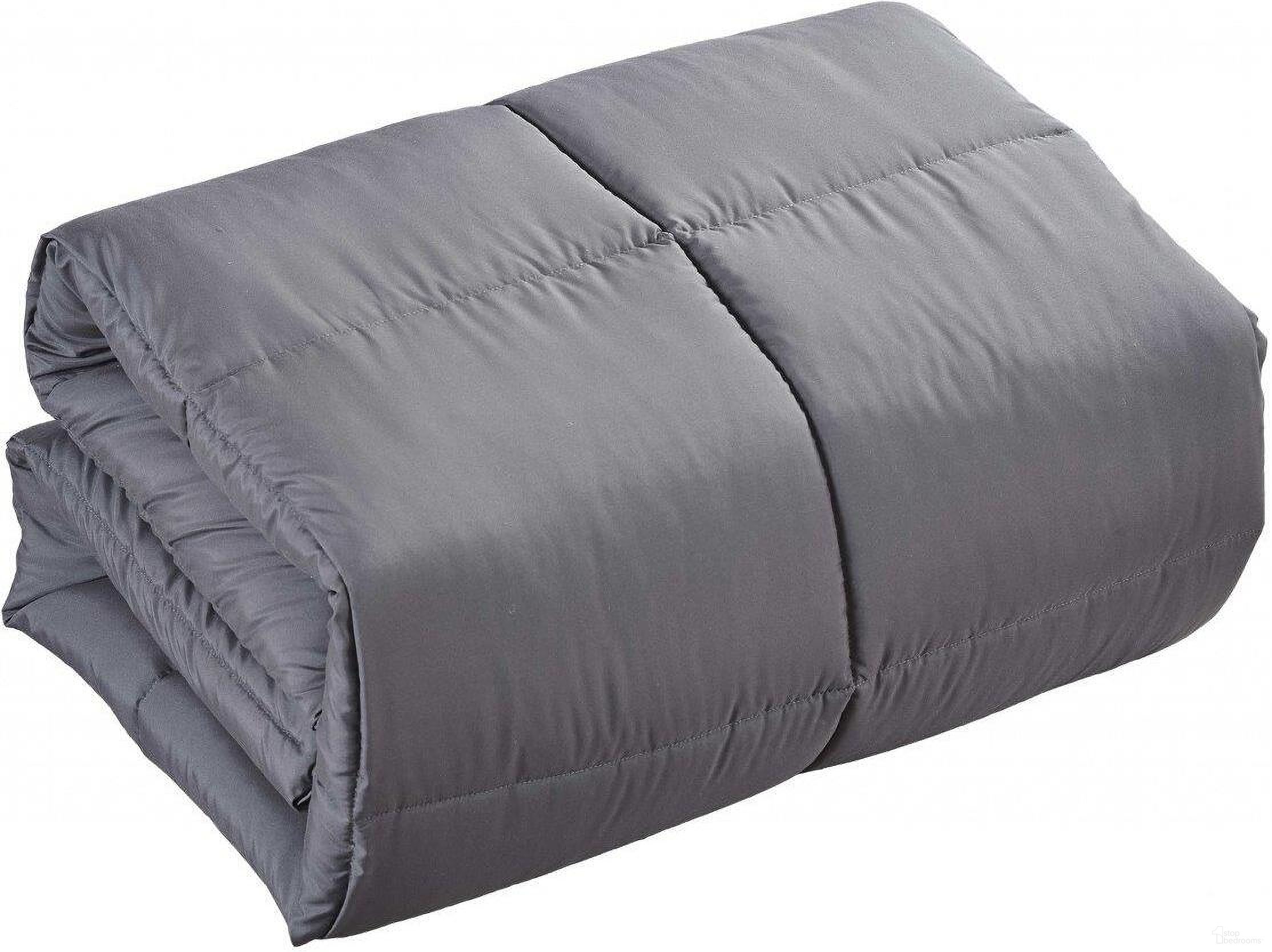 The appearance of Homeroots Grey Polyester Medium Warmth Down Alternative Comforter Duvet Insert California King And Eastern King designed by Homeroots in the traditional interior design. This dark gray piece of furniture  was selected by 1StopBedrooms from  to add a touch of cosiness and style into your home. Sku: 265983. Material: Polyester. Bed Size: California King.