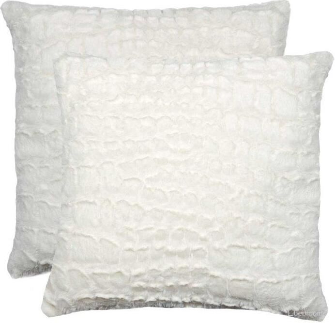 The appearance of Homeroots Ivory Mink Faux Pillow 2 Pack 317199 designed by Homeroots in the modern / contemporary interior design. This ivory piece of furniture  was selected by 1StopBedrooms from  to add a touch of cosiness and style into your home. Sku: 317199. Material: Polyester.