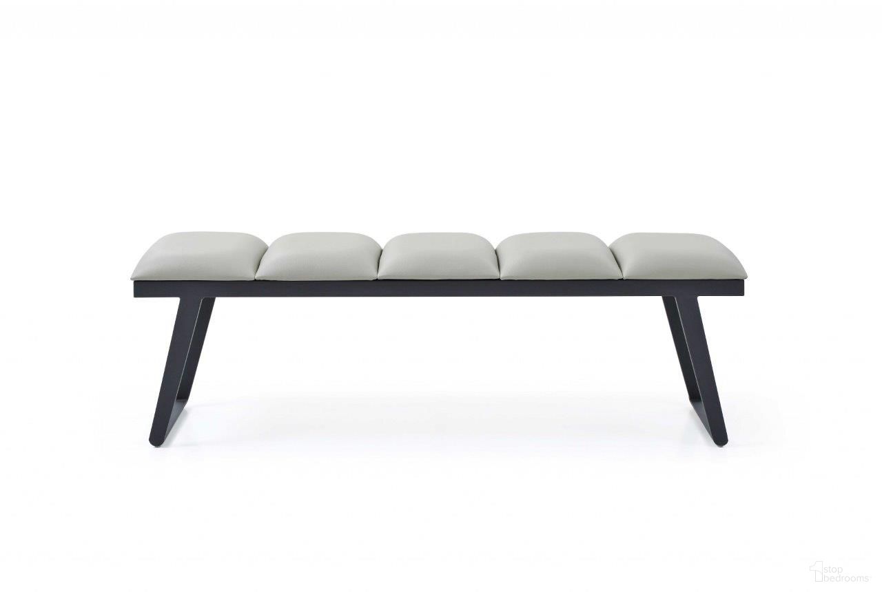 The appearance of Homeroots Light Grey Faux Leather Bench 372148 designed by Homeroots in the modern / contemporary interior design. This light grey piece of furniture  was selected by 1StopBedrooms from  to add a touch of cosiness and style into your home. Sku: 372148. Material: Faux Leather.