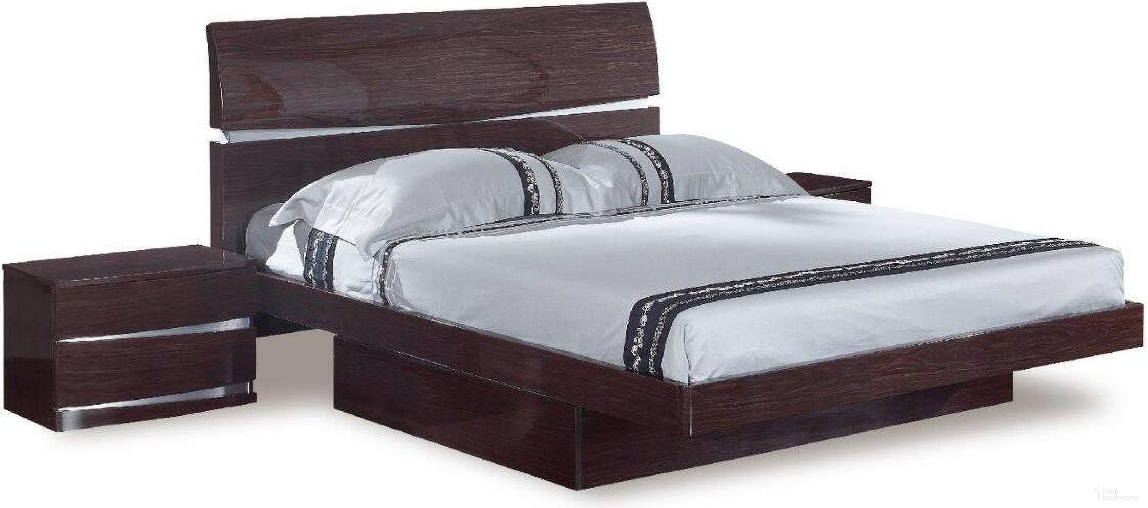 The appearance of Homeroots Modern California King Wenge High Gloss Bed 343913 designed by Homeroots in the modern / contemporary interior design. This wenge piece of furniture was selected by 1StopBedrooms from to add a touch of cosiness and style into your home. Sku: 343913. Bed Type: Storage Bed. Bed Size: California King. Material: Solid Wood.