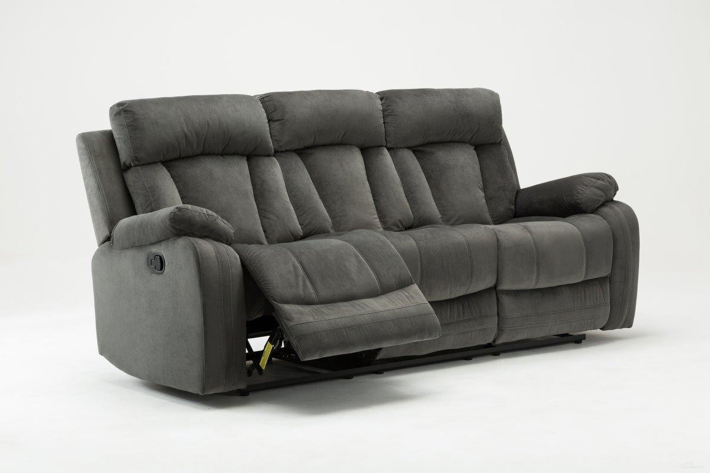 The appearance of Homeroots Modern Grey Fabric Sofa designed by Homeroots in the modern / contemporary interior design. This gray piece of furniture was selected by 1StopBedrooms from to add a touch of cosiness and style into your home. Sku: 329387. Material: Fabric.