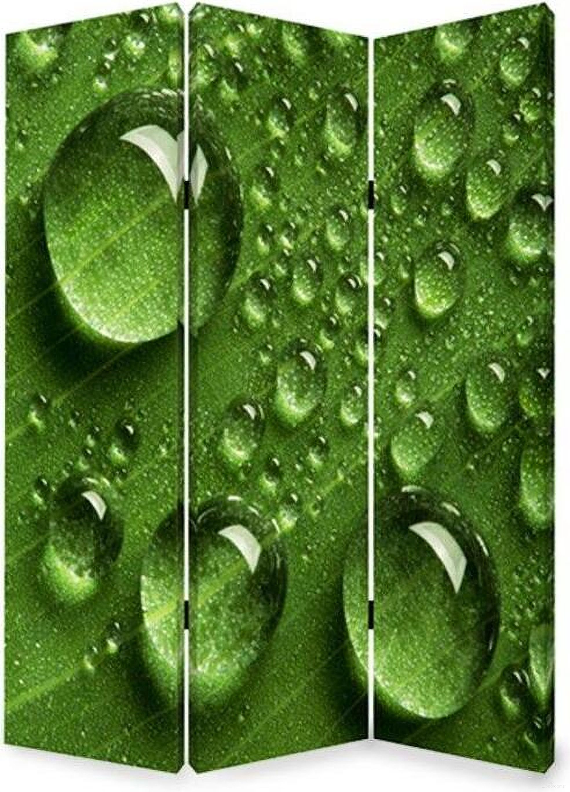 Homeroots Multi Color Wood Canvas Rain Screen