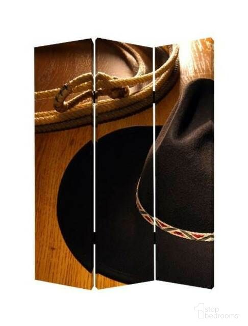 Homeroots Multi Color Wood Canvas Round Up Screen 274619