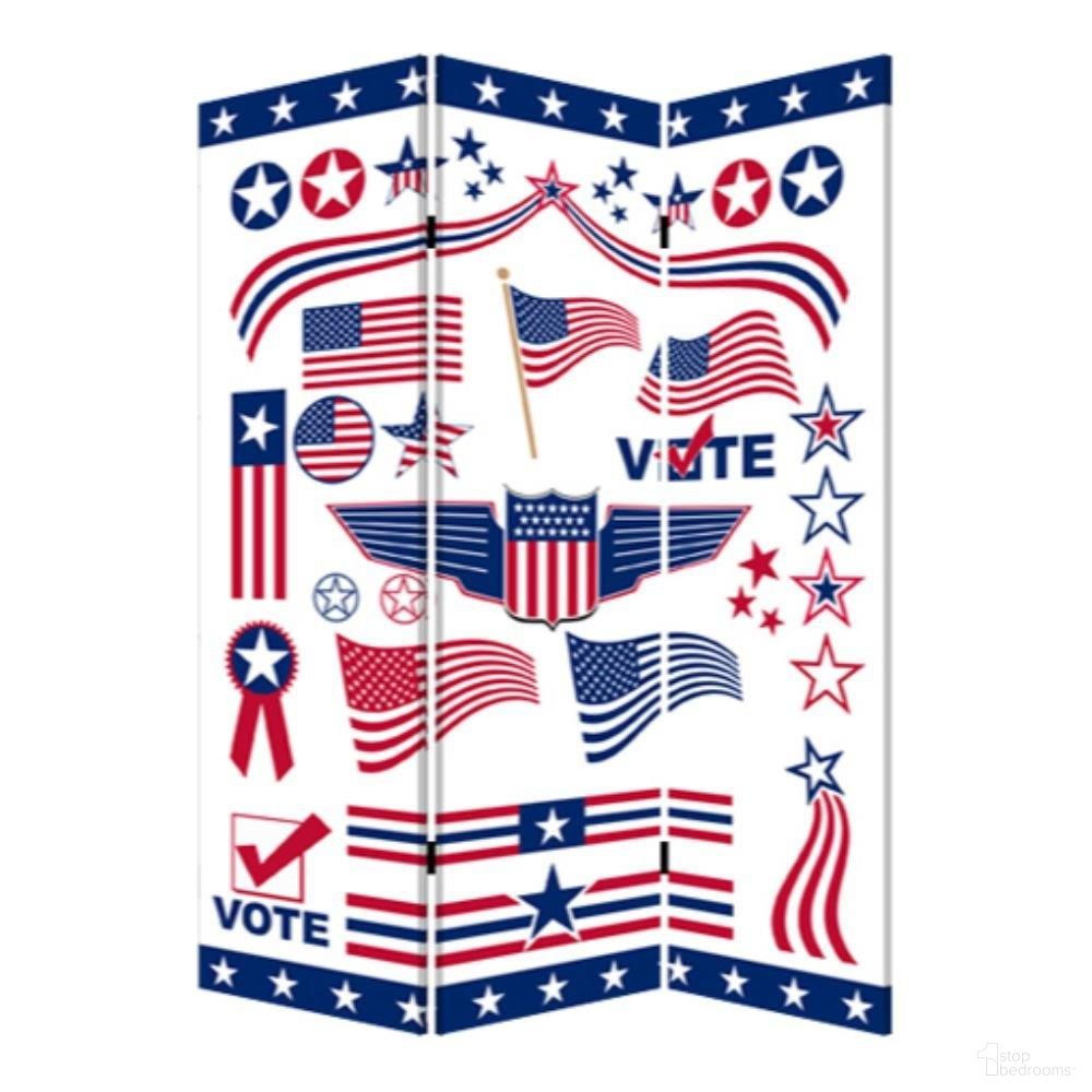 Homeroots Multi Color Wood Canvas Vote Screen 274656