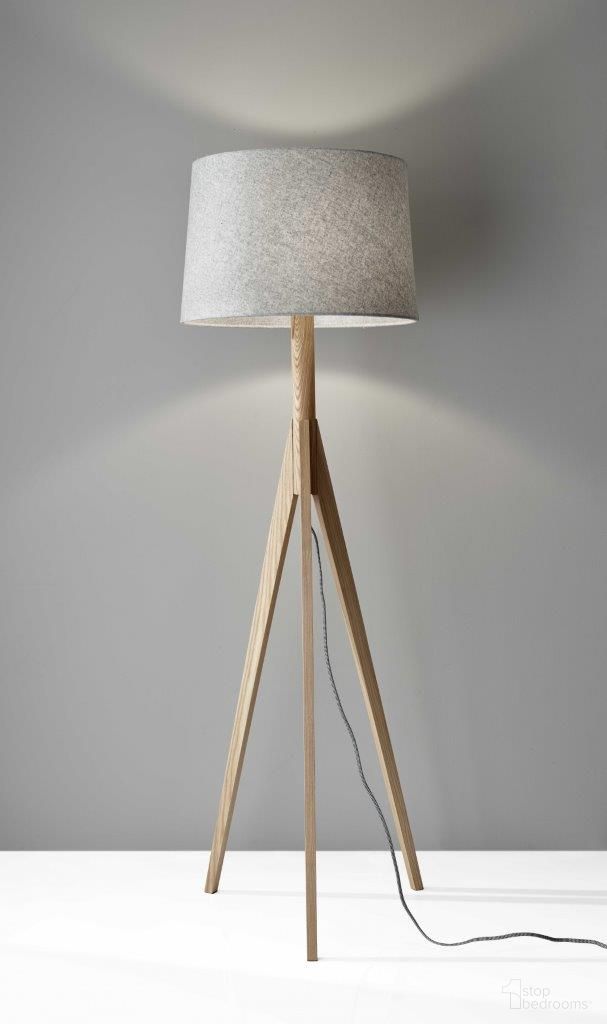 HomeRoots Wood Floor Lamp - Thumbnail 3