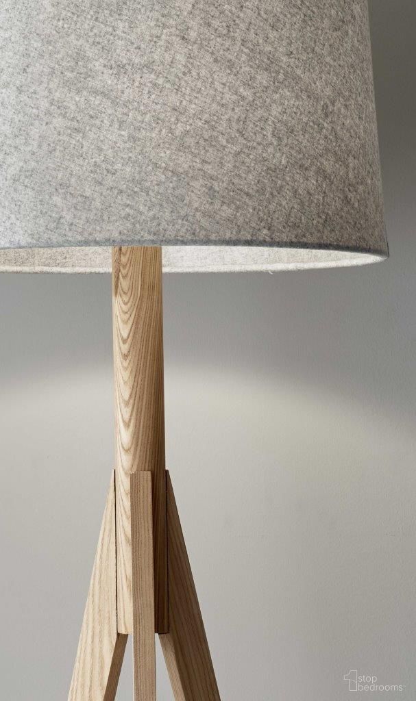 HomeRoots Wood Floor Lamp - Thumbnail 5