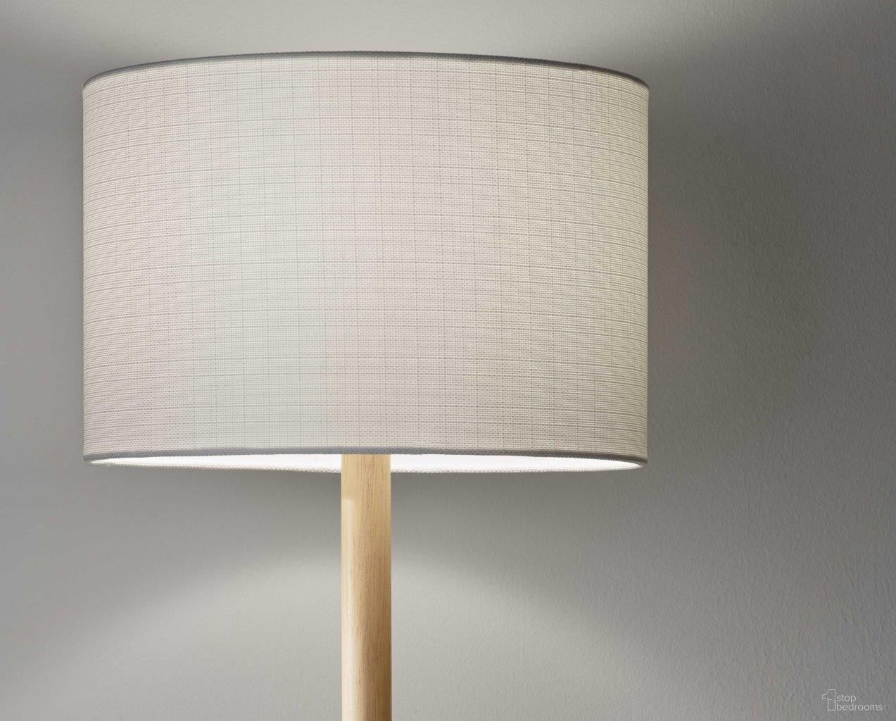 HomeRoots Wood Floor Lamp