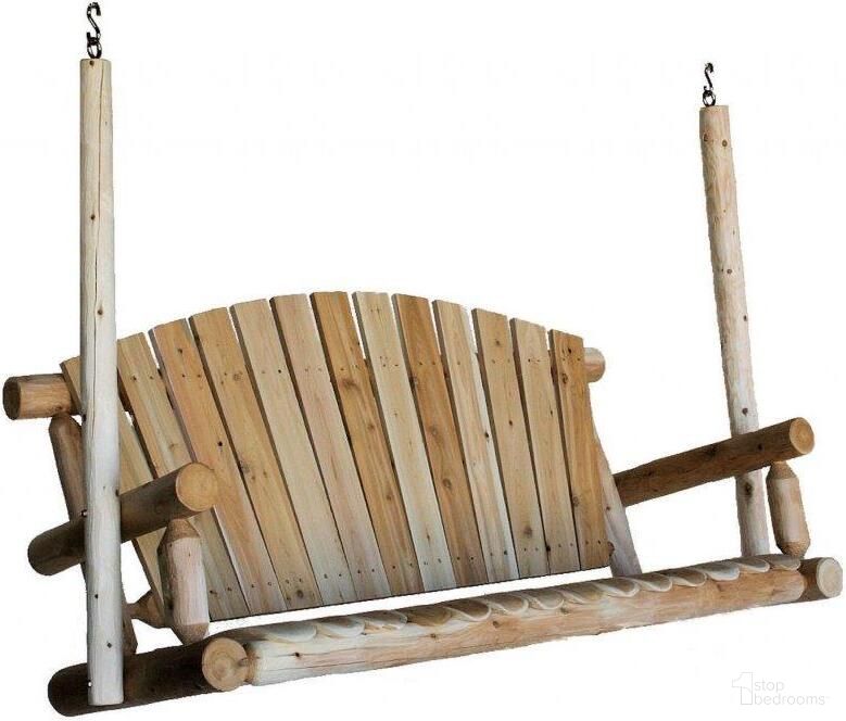 The appearance of Homeroots Natural Wood Porch Swing 370283 designed by Homeroots in the rustic / southwestern interior design. This natural piece of furniture was selected by 1StopBedrooms from to add a touch of cosiness and style into your home. Sku: 370283. Material: Wood.