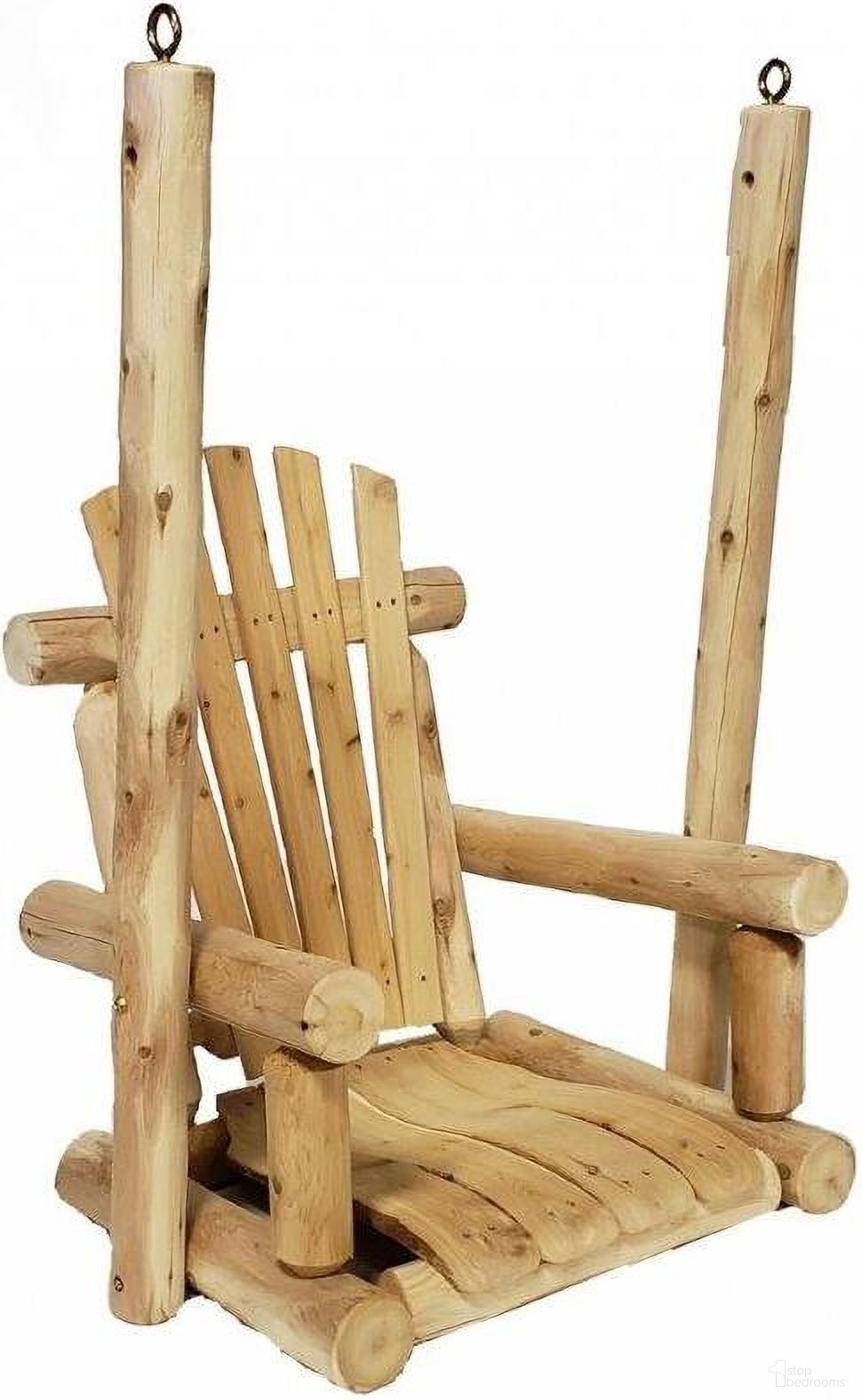 The appearance of Homeroots Natural Wood Single Chair Porch Swing 370294 designed by Homeroots in the rustic / southwestern interior design. This natural piece of furniture was selected by 1StopBedrooms from to add a touch of cosiness and style into your home. Sku: 370294. Material: Wood.