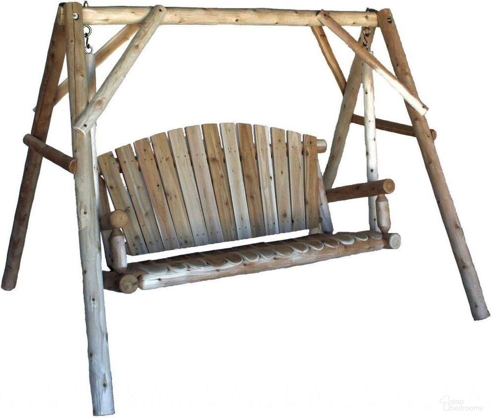 The appearance of Homeroots Natural Wood Yard Swing 370276 designed by Homeroots in the rustic / southwestern interior design. This natural piece of furniture was selected by 1StopBedrooms from to add a touch of cosiness and style into your home. Sku: 370276. Material: Wood.