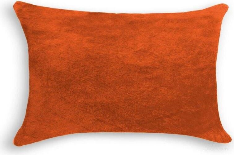 The appearance of Homeroots Orange Cowhide Pillow 316870 designed by Homeroots in the modern / contemporary interior design. This orange piece of furniture  was selected by 1StopBedrooms from  to add a touch of cosiness and style into your home. Sku: 316870. Material: Microsuede.