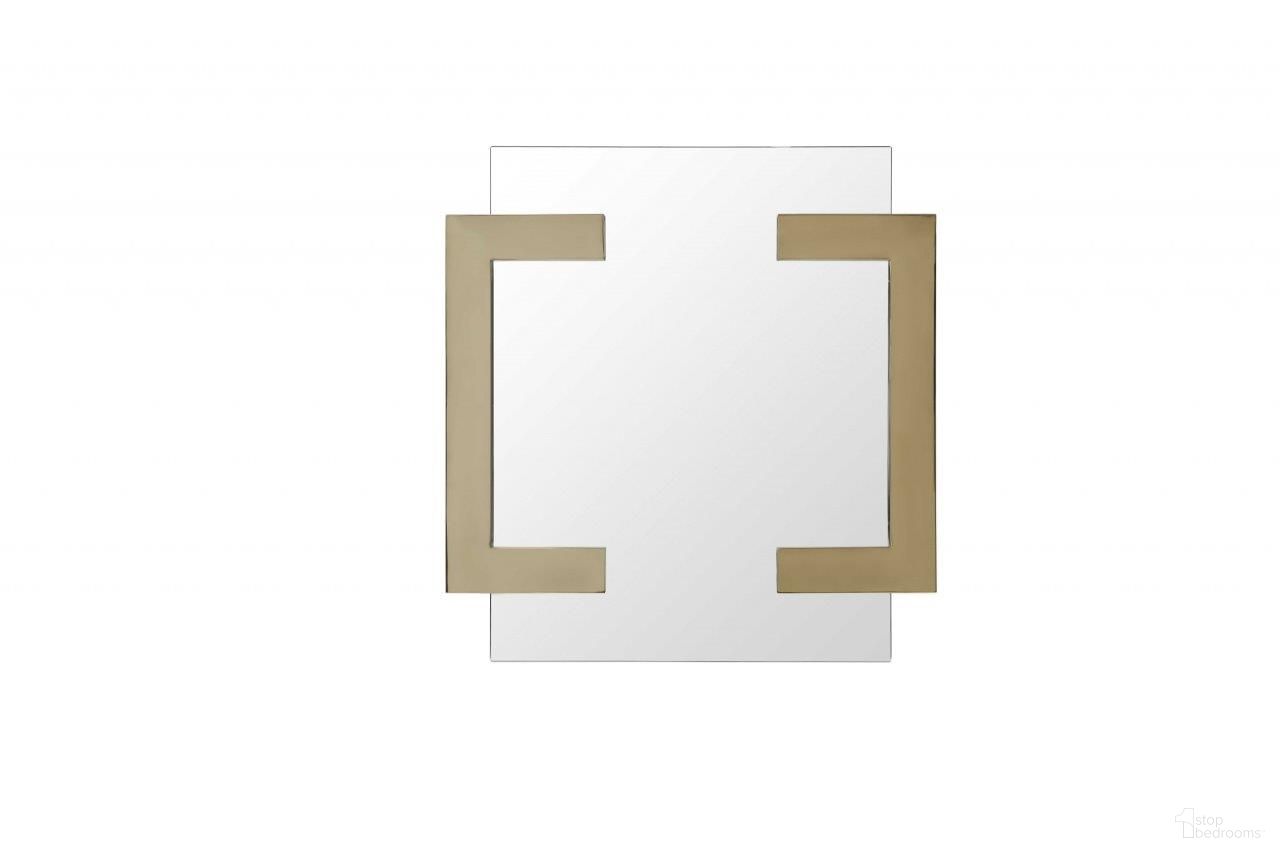 The appearance of Homeroots Polished Gold Stainless Steel Mirror 372103 designed by Homeroots in the modern / contemporary interior design. This gold piece of furniture  was selected by 1StopBedrooms from  to add a touch of cosiness and style into your home. Sku: 372103. Material: Brass.