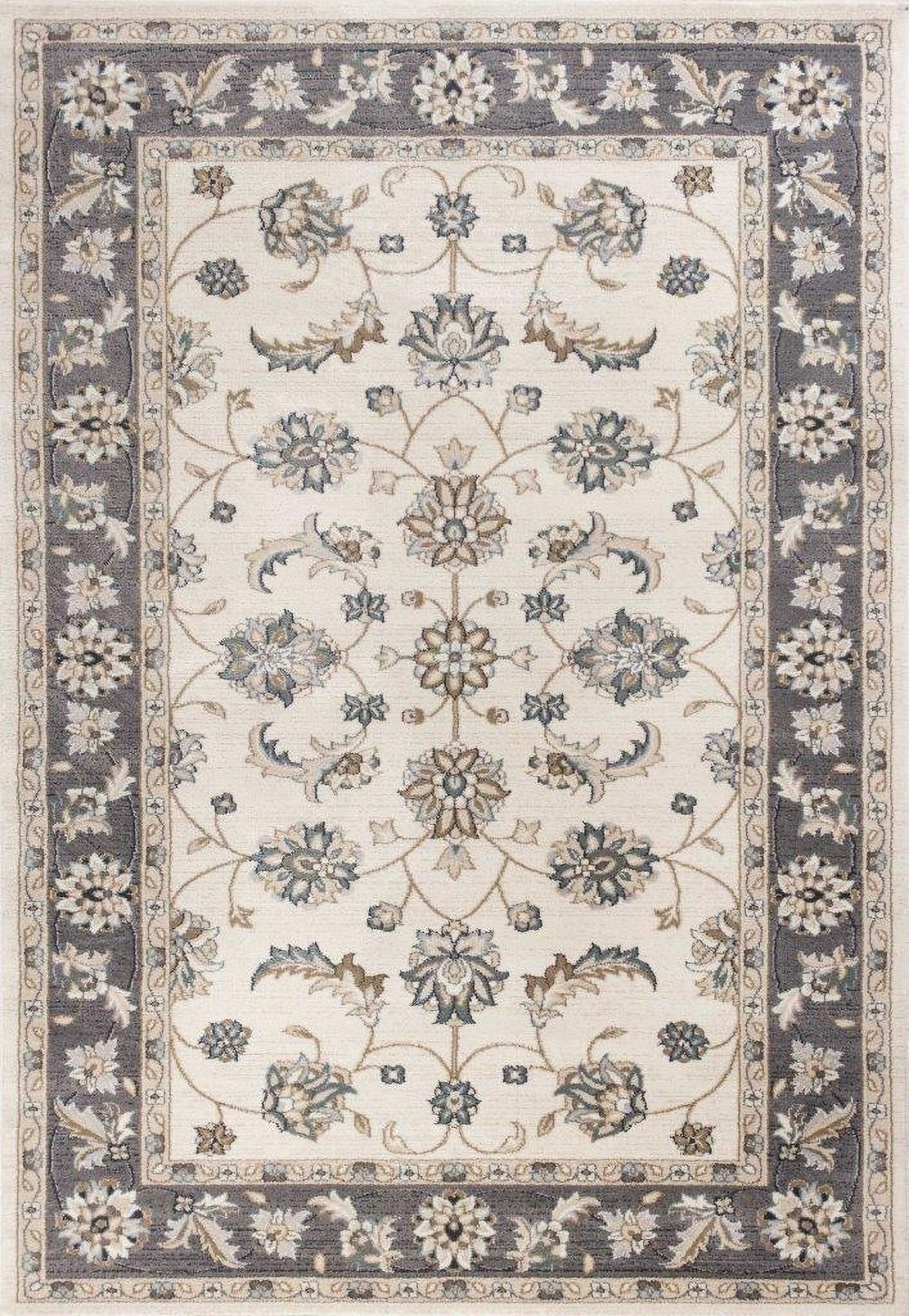 The appearance of Homeroots Polypropylene Ivory And Grey Area Rug 350368 designed by Homeroots in the traditional interior design. This ivory and grey piece of furniture was selected by 1StopBedrooms from to add a touch of cosiness and style into your home. Sku: 350368. Material: Polypropylene.