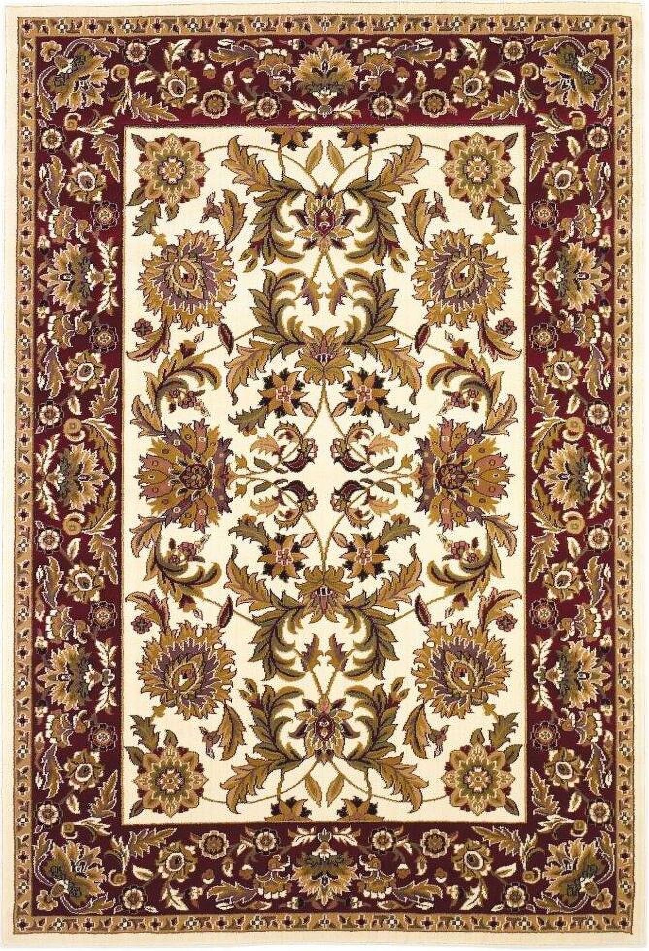 The appearance of Homeroots Polypropylene Ivory And Red Area Rug 350459 designed by Homeroots in the traditional interior design. This ivory and red piece of furniture was selected by 1StopBedrooms from to add a touch of cosiness and style into your home. Sku: 350459. Material: Polypropylene.