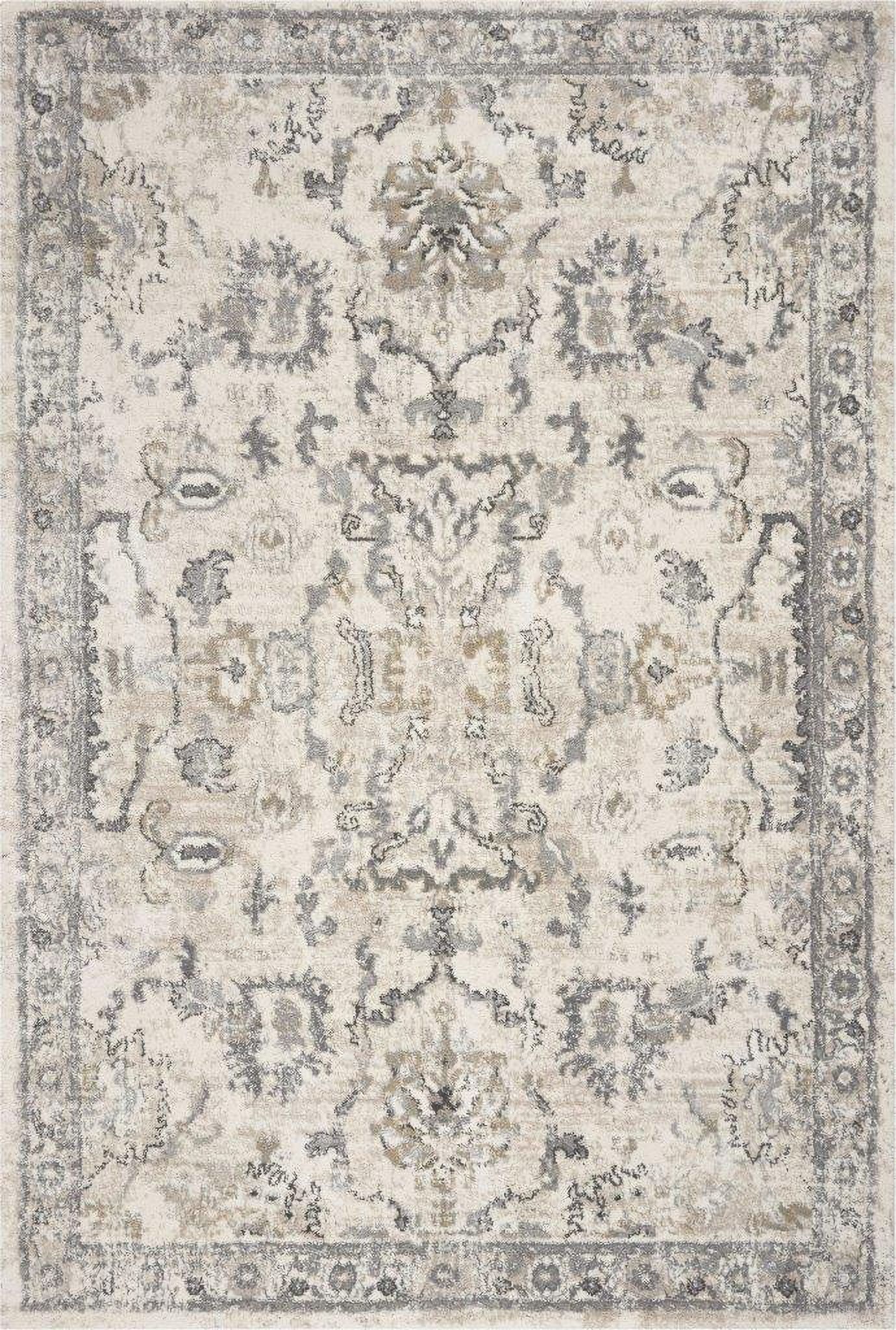 The appearance of Polypropylene Ivory Farrah Area Rug - 3' x 5' designed by Homeroots in the traditional interior design. This ivory piece of furniture  was selected by 1StopBedrooms from  to add a touch of cosiness and style into your home. Sku: 353869. Material: Polypropylene.