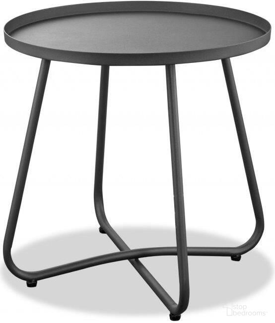 The appearance of Homeroots Powder Aluminum Side Table 372278 designed by Homeroots in the modern / contemporary interior design. This powder coat metal piece of furniture  was selected by 1StopBedrooms from  to add a touch of cosiness and style into your home. Sku: 372278. Material: Ceramic.