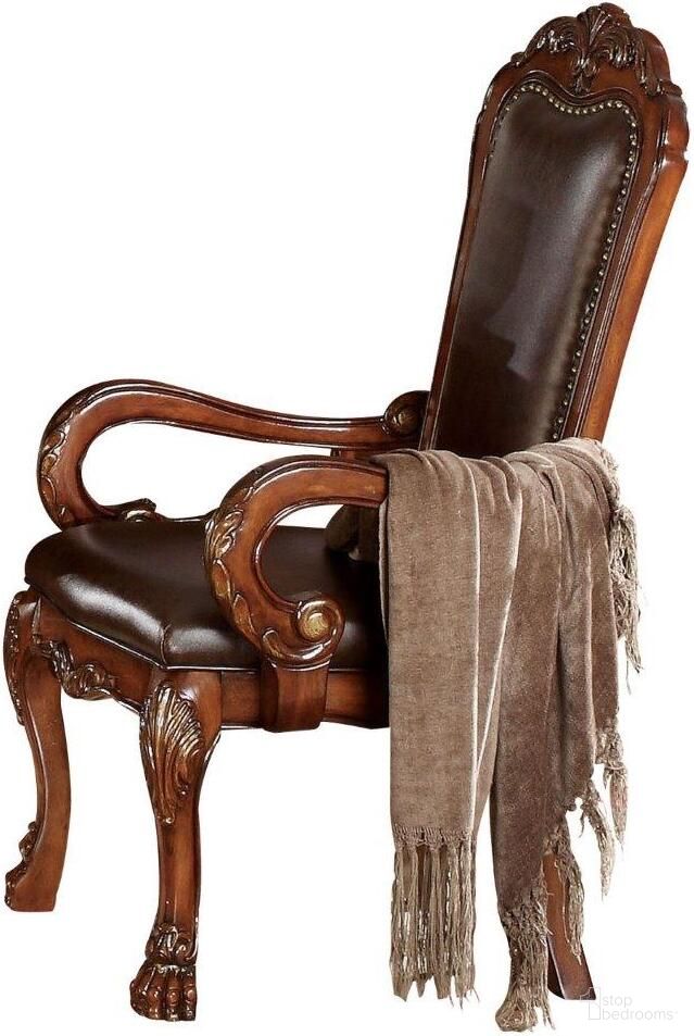 The appearance of Homeroots Pu Cherry Oak Wood Poly Resin Upholstery Arm Chair (Set 2) 347003 designed by Homeroots in the traditional interior design. This cherry oak piece of furniture was selected by 1StopBedrooms from to add a touch of cosiness and style into your home. Sku: 347003. Material: Wood. Chair Type: Arm Chair.