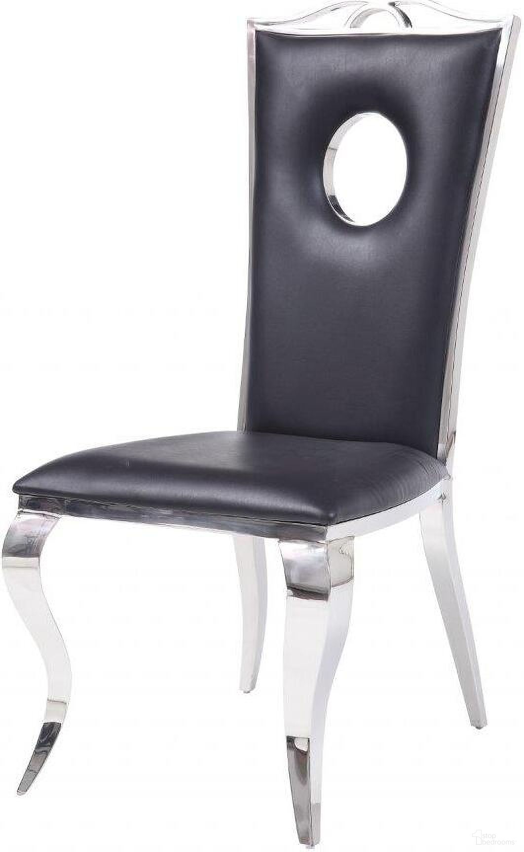 The appearance of Homeroots Pu Stainless Steel Upholstered Side Chair (Set 2) designed by Homeroots in the glam interior design. This steel piece of furniture was selected by 1StopBedrooms from to add a touch of cosiness and style into your home. Sku: 347320. Material: Steel. Chair Type: Side Chair.