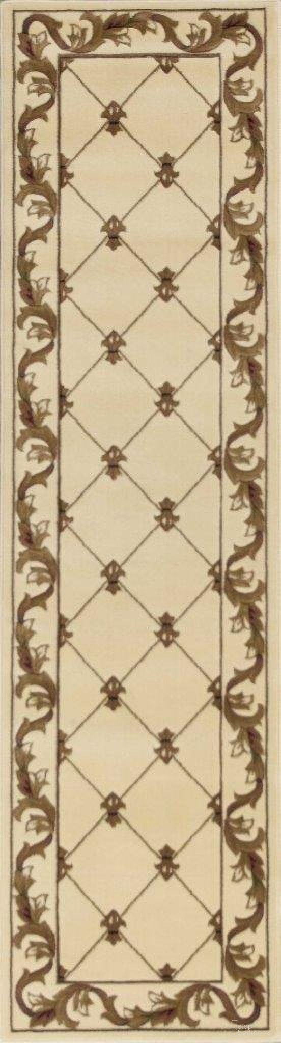 The appearance of Runner Polypropylene Ivory Fleur de Lis Area Rug - 2' x 8' designed by Homeroots in the traditional interior design. This ivory piece of furniture was selected by 1StopBedrooms from to add a touch of cosiness and style into your home. Sku: 353683. Material: Polypropylene.