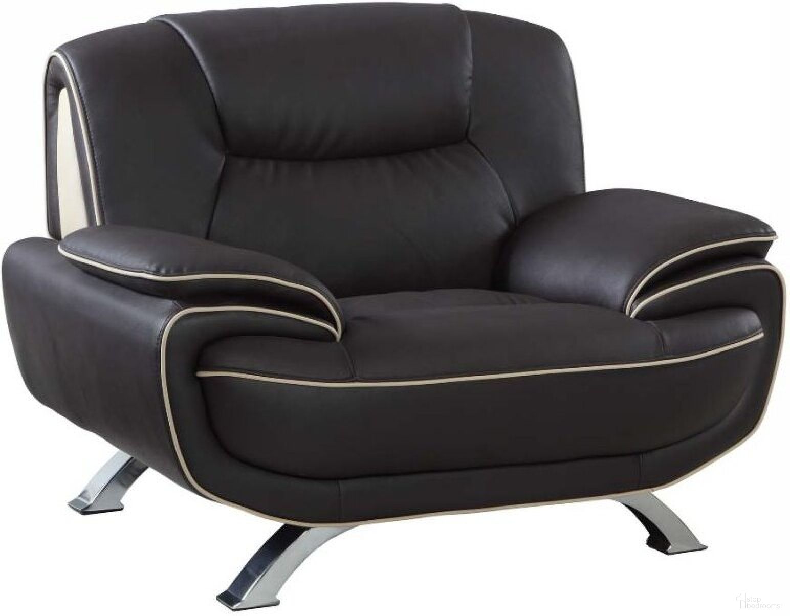 The appearance of Homeroots Sleek Brown Leather Chair designed by Homeroots in the modern / contemporary interior design. This brown piece of furniture was selected by 1StopBedrooms from to add a touch of cosiness and style into your home. Sku: 329465. Material: Leather.