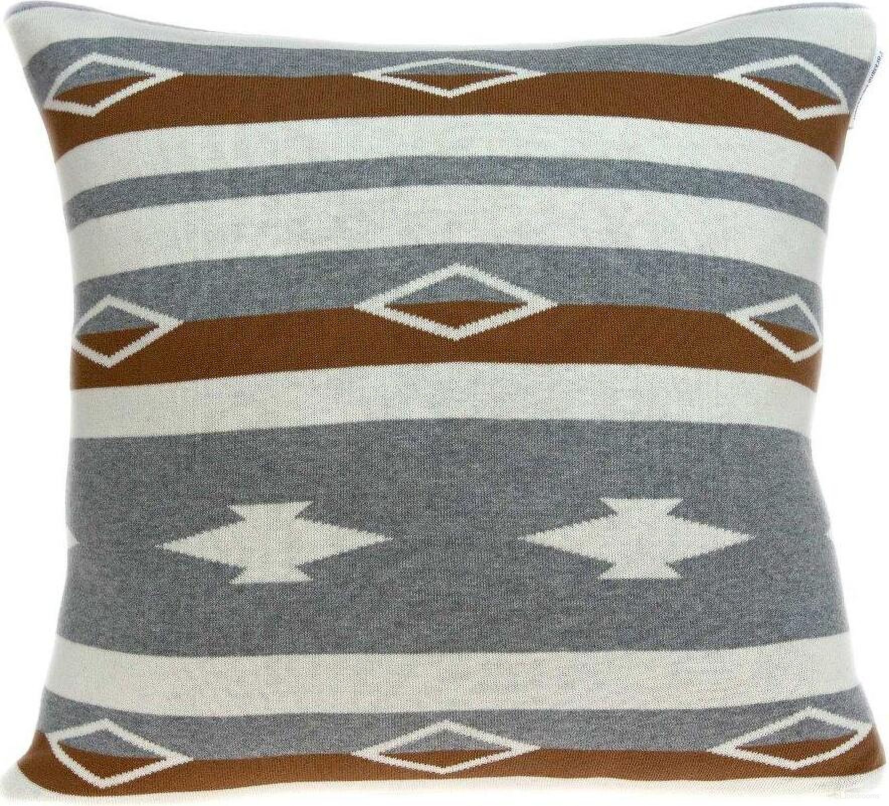 Homeroots Southwest Tan Cotton Pillow Cover With Poly Insert