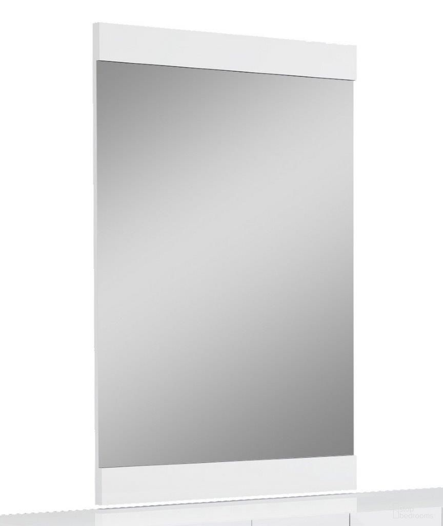The appearance of Homeroots Superb White High Gloss Mirror 329641 designed by Homeroots in the modern / contemporary interior design. This white piece of furniture  was selected by 1StopBedrooms from  to add a touch of cosiness and style into your home. Sku: 329641. Material: Glass.