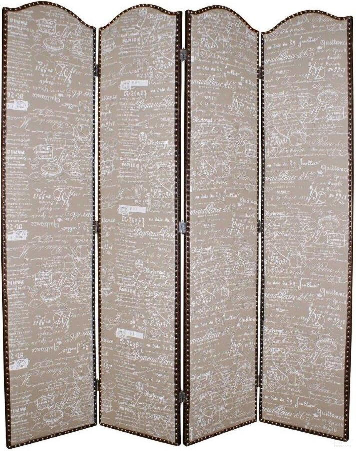 Homeroots Tan Wood Galore Screen