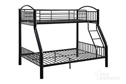 The appearance of Homeroots Twin Over Full Black Bunk Bed 286161 designed by Homeroots in the modern / contemporary interior design. This black piece of furniture was selected by 1StopBedrooms from to add a touch of cosiness and style into your home. Sku: 286161. Bed Type: Bunk Bed. Material: Metal. Bed Size: Twin Over Full.