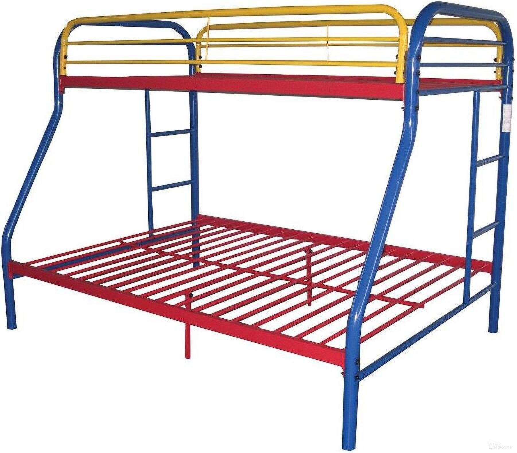 The appearance of Homeroots Twin Over Full Rainbow Metal Tube Bunk Bed designed by Homeroots in the modern / contemporary interior design. This rainbow piece of furniture was selected by 1StopBedrooms from to add a touch of cosiness and style into your home. Sku: 286577. Bed Type: Bunk Bed. Material: Metal. Bed Size: Twin Over Full.