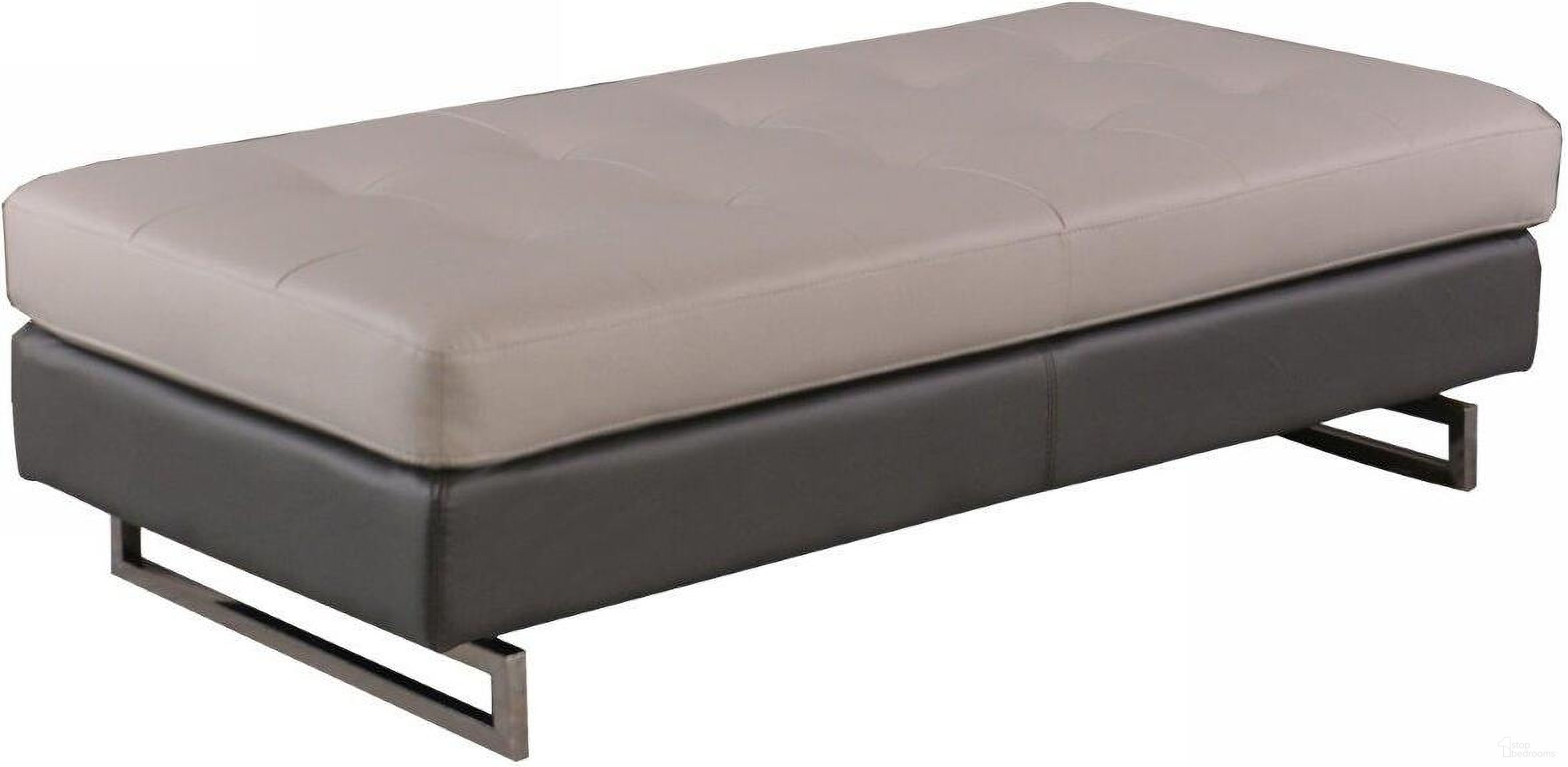 The appearance of Homeroots Two Tone Ottoman designed by Homeroots in the modern / contemporary interior design. This two-tone piece of furniture was selected by 1StopBedrooms from to add a touch of cosiness and style into your home. Sku: 366197. Material: Leather.